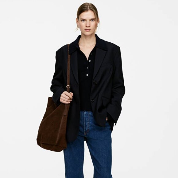 NWT ARKET Suede Tote Bag - Picture 2 of 16